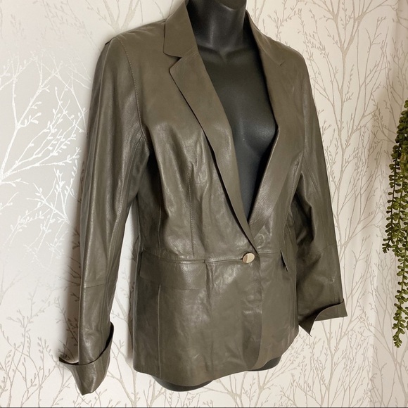 LAFAYETTE 148 New York Granite Leather Jacket NWT - Picture 3 of 13